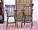 F008 - Lath back carver chairs