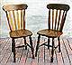 F051a - Lath back chairs (light wood)